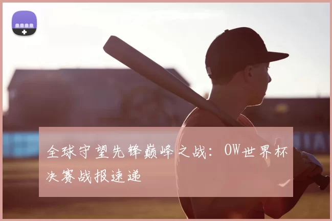 全球守望先锋巅峰之战：OW世界杯决赛战报速递